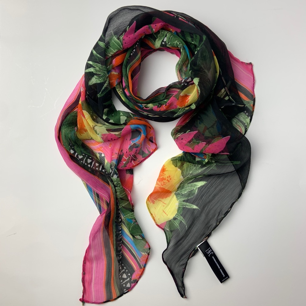INC International Concepts Tropical floral scarf